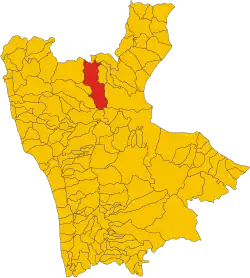 Castrovillari within the Province of Cosenza and Calabria
