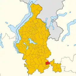 Location of Gorla Minore