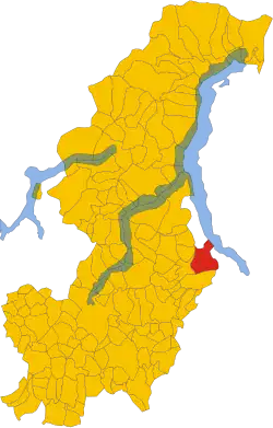 Location of Valbrona