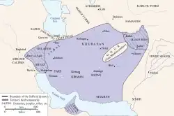 Saffarid dynasty at its greatest extent under Ya'qub ibn al-Layth al-Saffar