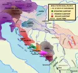 The are of the County of Steinamanger (Szombathely) around 814