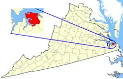 State map highlighting Norfolk
