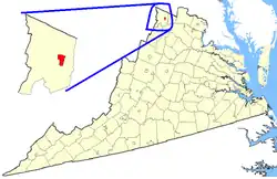 State map highlighting Winchester