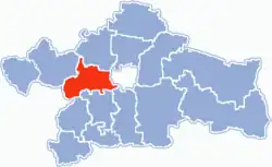 Location within Białystok County