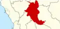 Map of the areas where they were active in 2023