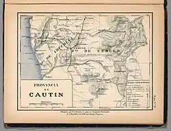 Allipen River, in the middle of a 1903 map