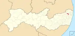Location in Pernambuco state