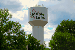 Maple Lake, Minnesota water tower