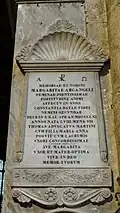The stele of Margarita Arcangeli