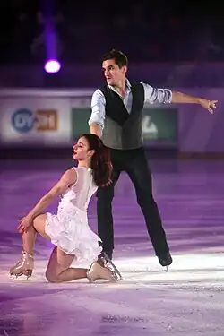 Marie-Jade Lauriault and Romain Le Gac at the 2018 Grand Prix de France