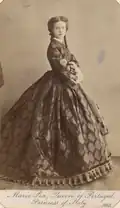 Photograph of Maria Pia as a teenager (1863)