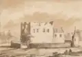 Drawing of the ruins of Mariëngaarde (c. 1725)