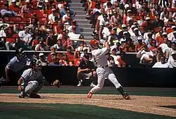 Mark McGwire bats in 1998