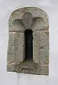 Romanesque church window in Marka church