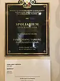 Marker of Spoliarium by Juan Luna