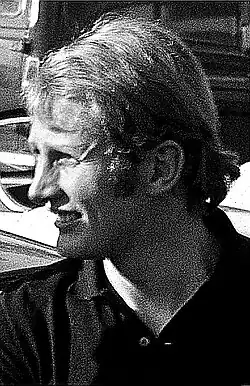 Black-and-white side profile of Marko in 1970