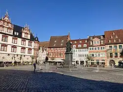 Coburg Marktplatz with Stadthaus (left)