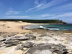 View across Marley Beach looking northeast