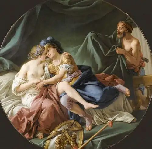 Mars and Venus Surprised by Vulcan by Louis-Jean-François Lagrenée