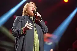 Martin Almgren at Melodifestivalen 2018