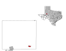Location of Stanton, Texas