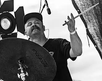 Horntveth with Jaga Jazzist in 2021.