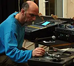 image of Martin Tétreault in the studio, was a Canadian DJ and visual artist