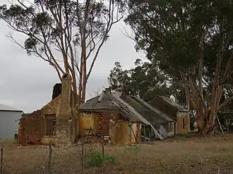 Ruins of the state heritage listed Martinup homestead