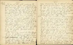 Page with script writing