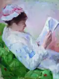 Mary Cassatt, Woman Reading, 1878-79