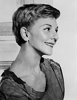 middle-aged white woman with short hair