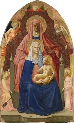 Madonna and Child with St Anna
