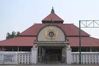 The Tajug or Meru type roof is commonly used on sacred buildings in Indonesia, especially Java