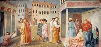 VI=Healing of the Cripple and Raising of Tabitha, Masolino
