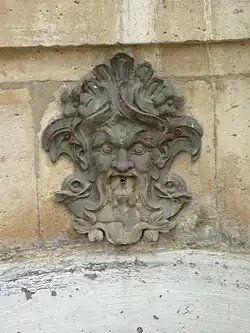 Masqueron of the Fontaine de l'Abbaye de Saint-Germain-des-Pres (1714–1717)