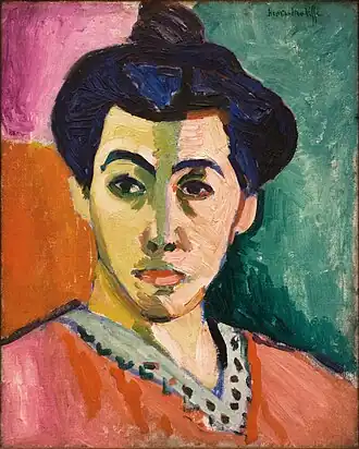 Portrait of Madame Matisse (The green line) (1905)