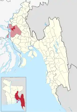 Location of Matlab Dakshin