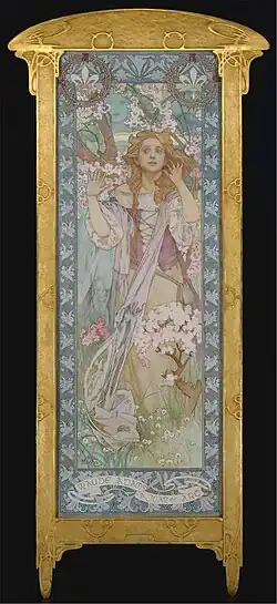 Poster of actress Maude Adams as Joan of Arc (1909)