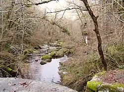 The Maulde river, at the foot of the Jarrauds waterfall