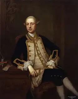 Portrait of Maurice Suckling in blue naval uniform