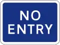 No entry to a designated area