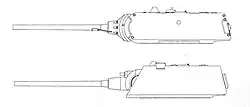 maus (top) and E-100 turret (bottom) comparison demonstrating the difference in the turret cheeks