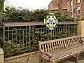 Inscription on railings