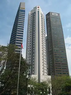 Bank of China Tower in Singapore, adjacent to the Old Building