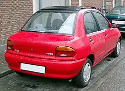 Mazda 121 with canvas roof (Europe)