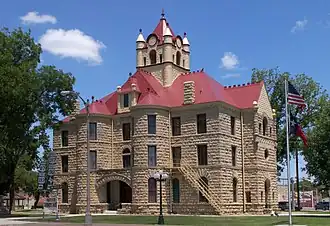 The McCulloch County Courthouse in Brady