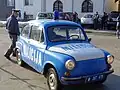 Zastava 750 Yugoslav police car. The 750 was a common choice of milicija car in communist Yugoslavia.