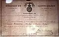 Award certificate.