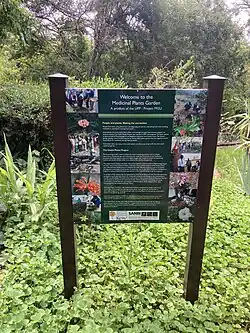 Medicinal Plants Garden sign in the Lowveld National Botanical Garden