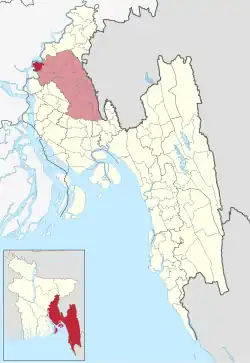 Location of Meghna